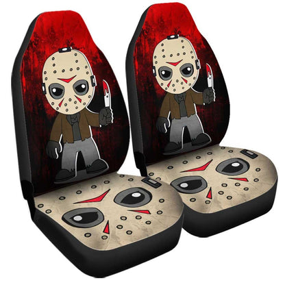 Jason Voorhees Car Seat Covers Jason Voorhees Chibi Cute Seat Covers