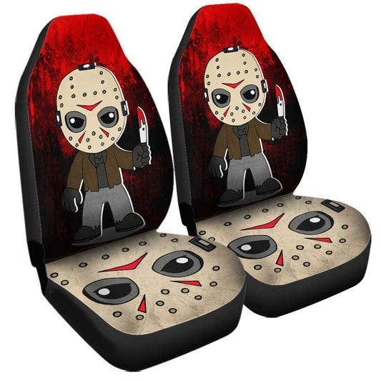 Jason Voorhees Car Seat Covers Jason Voorhees Chibi Cute Seat Covers