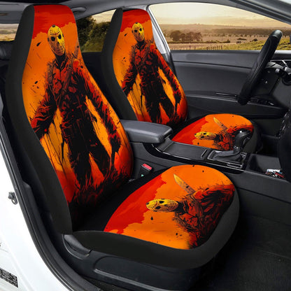 Jason Voorhees Car Seat Covers Jason Voorhees Horror Art Seat Covers