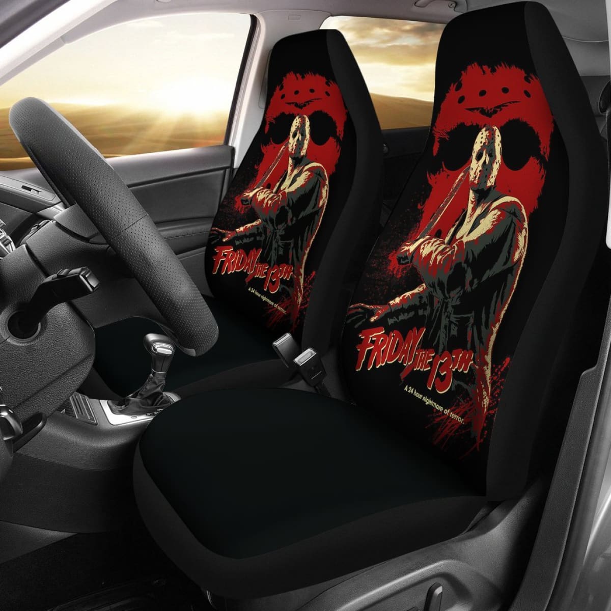 Jason Voorhees Car Seat Covers Jason Voorhees Friday The 13th Seat Covers