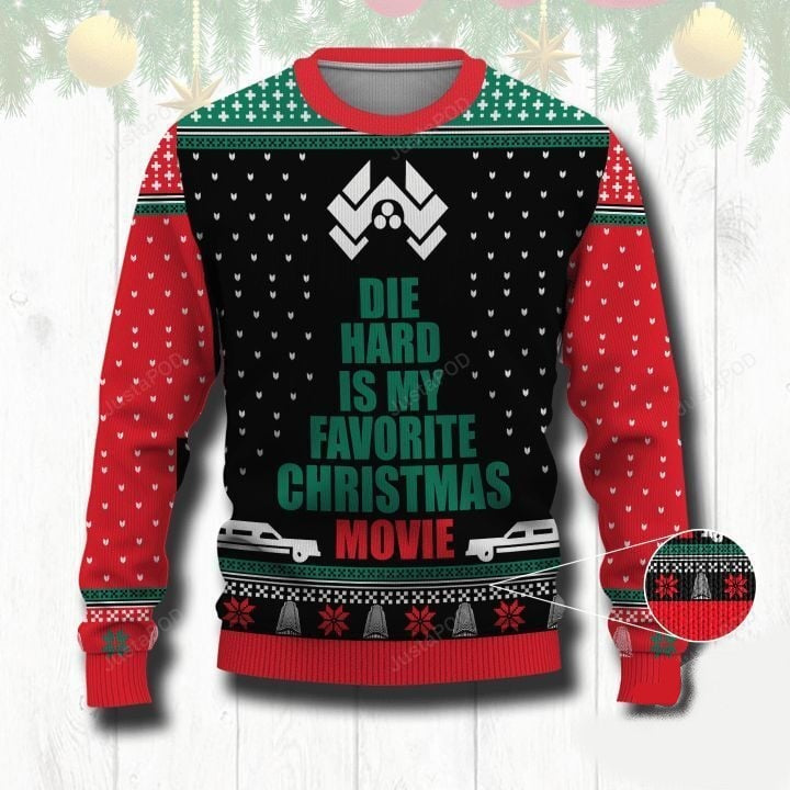 Die Hard Sweatshirt Die Hard Is My Favorite Christmas Movie Sweatshirt Red Black Unisex Adults