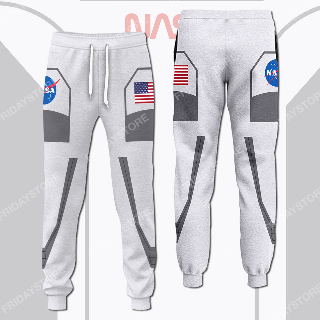 Unifinz NASA Pants New Spacesuits Astronauts Costume Jogger Cool NASA
