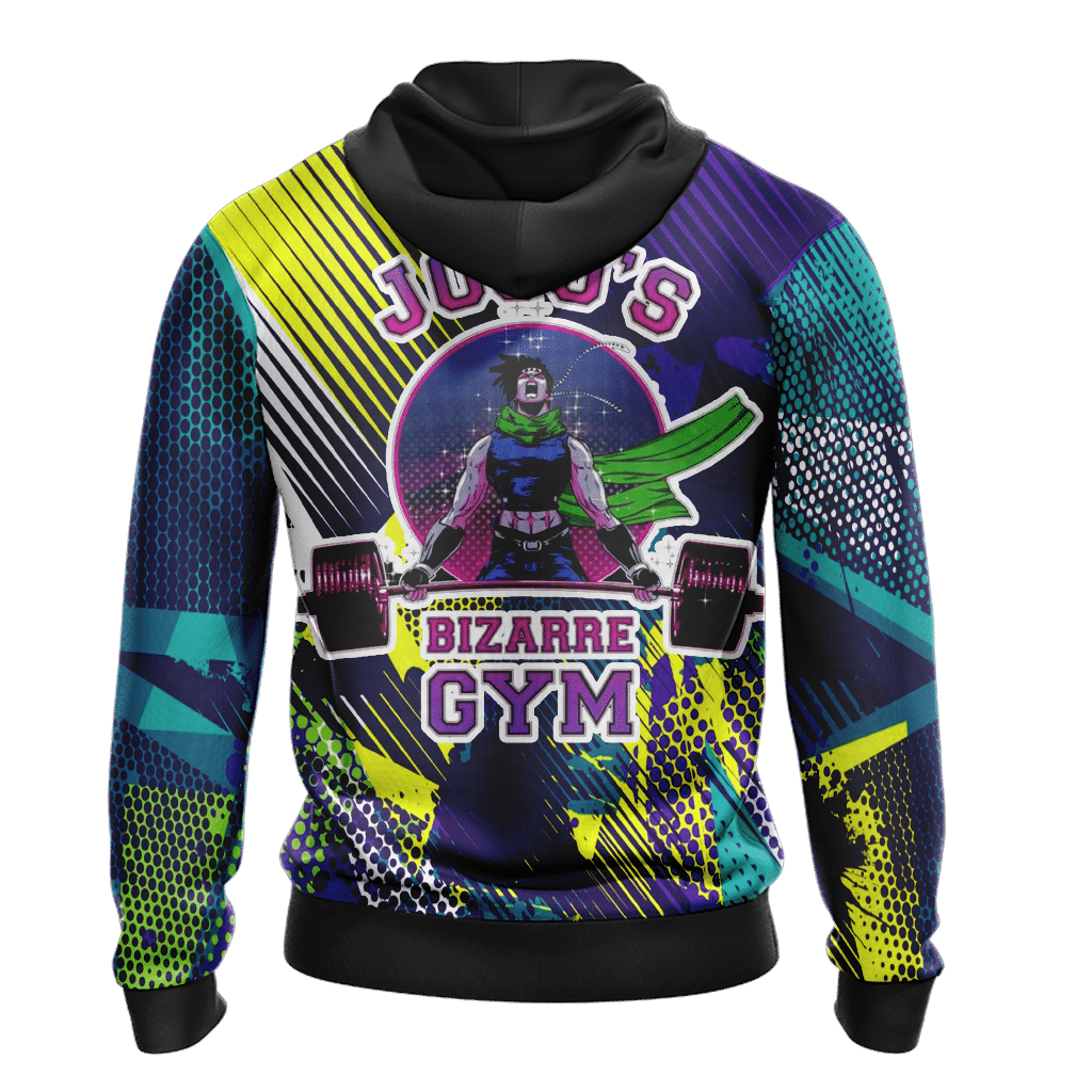 JoJos Bizarre Adventure Hoodie Jojos Star Platinum Bizarre Gym Hoodie Colorful Unisex