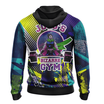 JoJos Bizarre Adventure Hoodie Jojos Star Platinum Bizarre Gym Hoodie Colorful Unisex