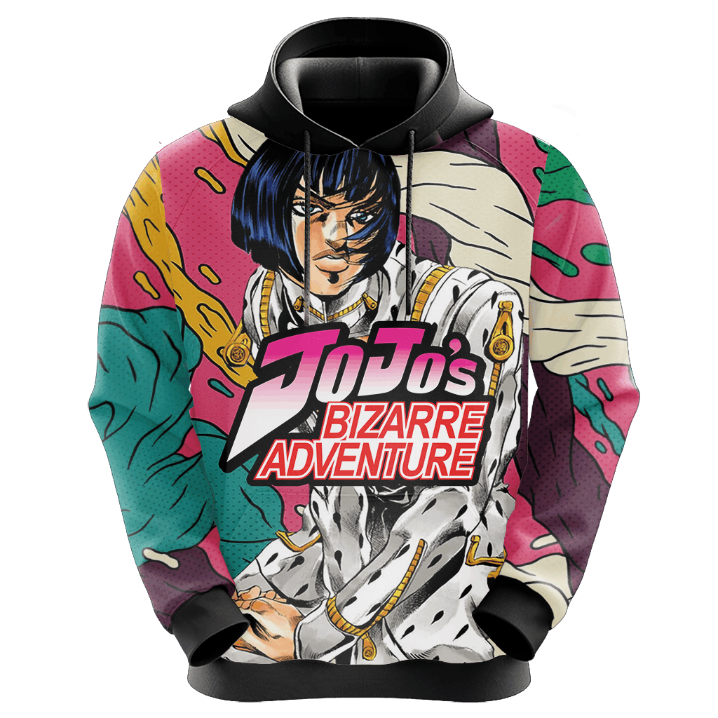 JoJos Bizarre Adventure Hoodie Bruno Bucciarat Graphic Pattern Hoodie Colorful Unisex