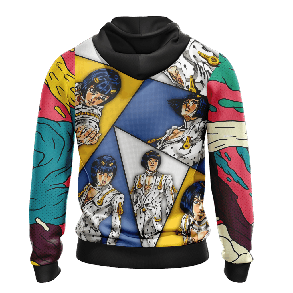 JoJos Bizarre Adventure Hoodie Bruno Bucciarat Graphic Pattern Hoodie Colorful Unisex