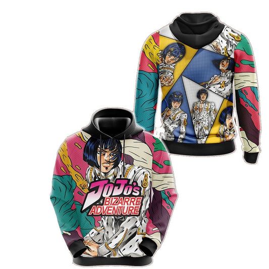 JoJos Bizarre Adventure Hoodie Bruno Bucciarat Graphic Pattern Hoodie Colorful Unisex