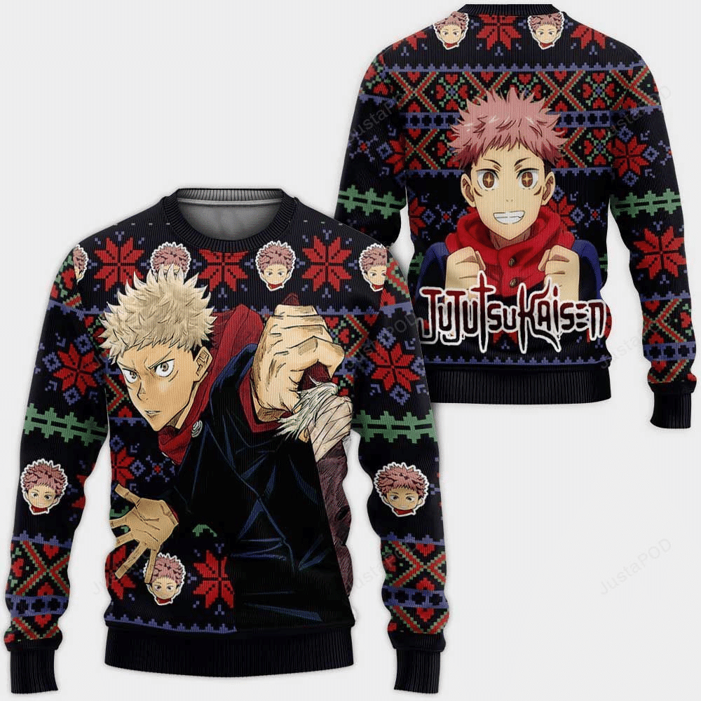 Jujutsu Kaisen Sweatshirt Jujutsu Kaisen Anime Yuji Itadori Sweatshirt Colorful Unisex Adults New Release