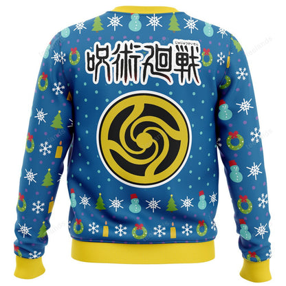 Jujutsu Kaisen Sweatshirt Jujutsu Kaisen Characters Art Christmas Sweatshirt Blue Unisex Adults New Release