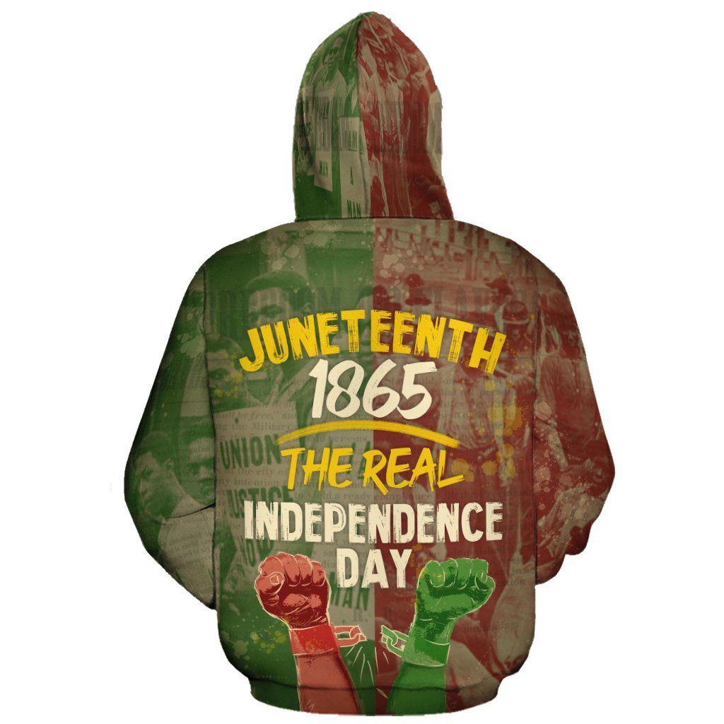 Unifinz Juneteenth Hoodie Juneteenth 1865 The Real Independence Day Hoodie Juneteenth Apparel 2022