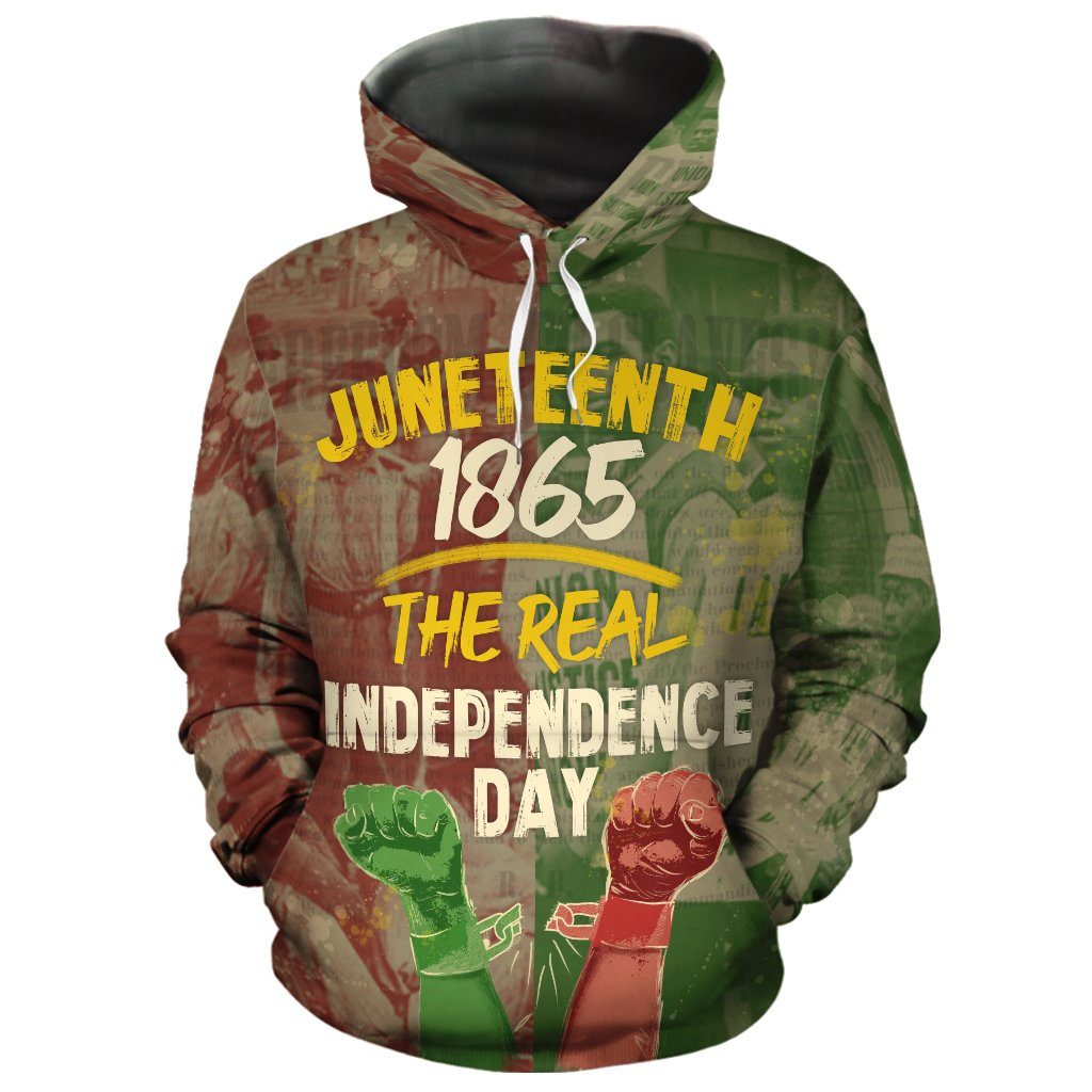 Unifinz Juneteenth Hoodie Juneteenth 1865 The Real Independence Day Hoodie Juneteenth Apparel 2022