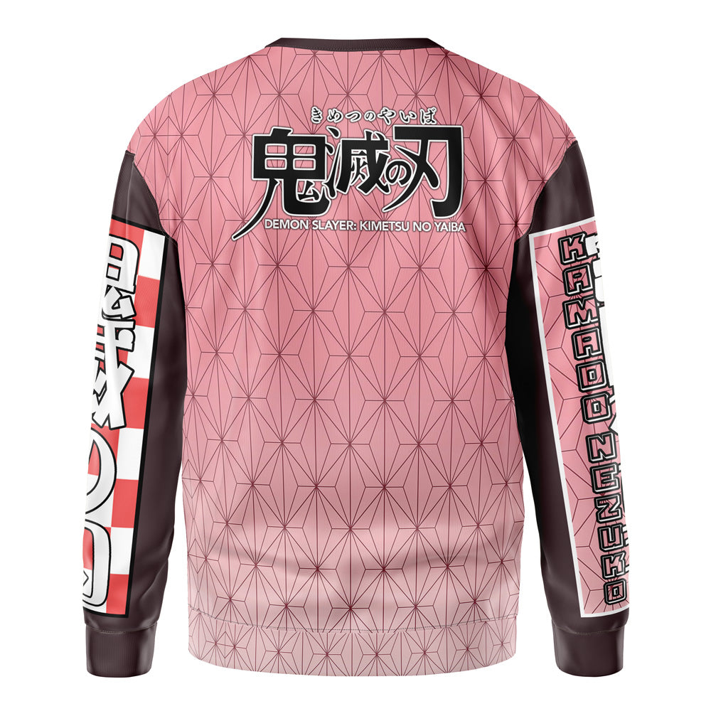 Demon Slayer Sweatshirt Kamado Nezuko Haori Sweatshirt Pink Unisex Adults New Release