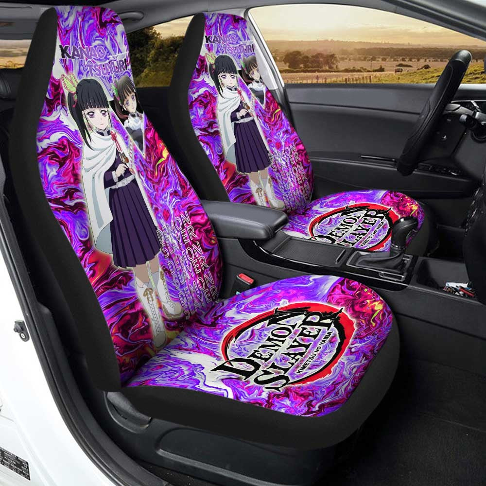 Demon Slayer Car Seat Covers Kanao Tsuyuri Graphic Demon Slayer Seat Covers