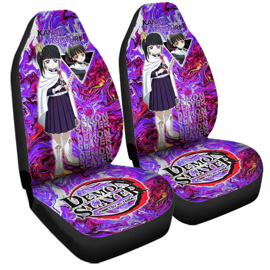 Demon Slayer Car Seat Covers Kanao Tsuyuri Graphic Demon Slayer Seat Covers