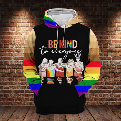 Unifinz LGBT Melanin T-shirt Be Kind To Everyone LGBT Melanin T-shirt LGBT Hoodie 2022