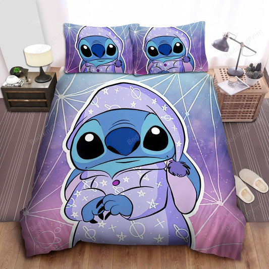 Lilo And Stitch Bedding Set Stitch In Pijama Graphic Duvet Covers Colorful Unique Gift