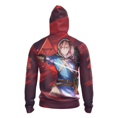 The Legend Of Zelda Hoodie Link With Winter Suit T-shirt Red Unisex