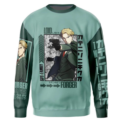 Spy X Family Sweatshirt Loid Forger Spy Twilight Sweatshirt Green Unisex