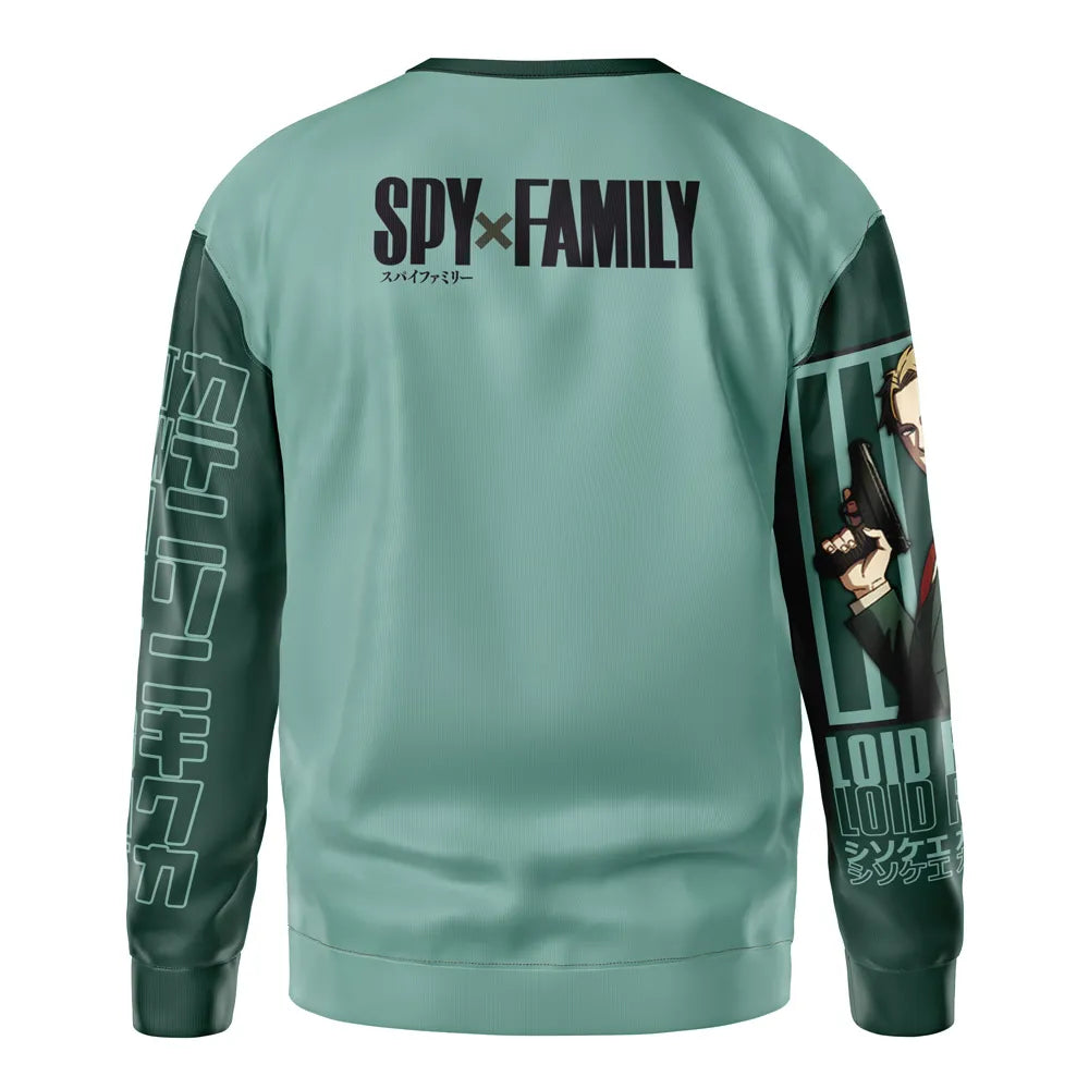 Spy X Family Sweatshirt Loid Forger Spy Twilight Sweatshirt Green Unisex