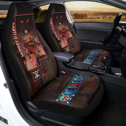 One Piece Car Seat Covers Monkey Luffy Gear 4 One Piece Seat Covers