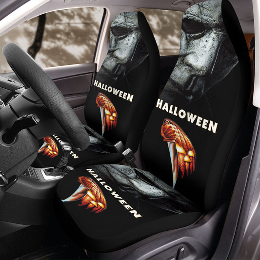 Michael Myers Car Seat Covers Michael Myers Halloween Poster Vintage Seat Covers