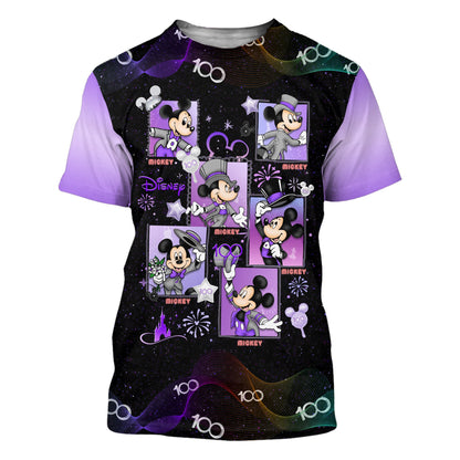 DN T-shirt MK Square DN 100 Years Of Wonder T-shirt Black Purple Unisex Adults New Release