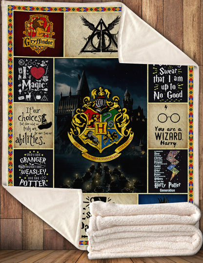 Unifinz HP Blanket 4 Houses And Quotes Blanket High Quality HP Blanket 2022