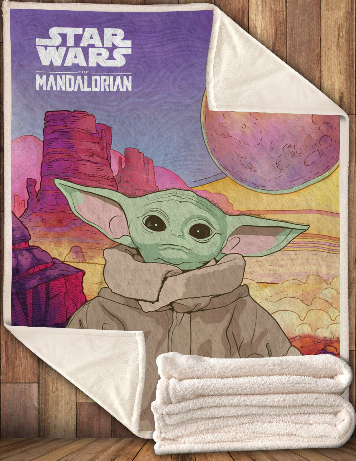 Unifinz Star Wars Mandalore Blanket The Child Baby YD Blanket Star Wars Blanket 2022