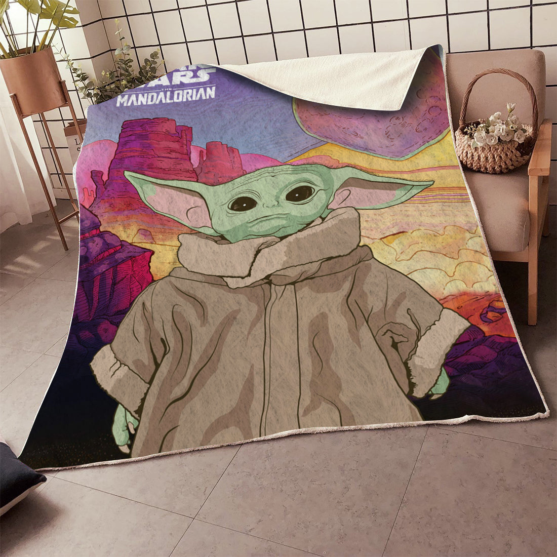Unifinz Star Wars Mandalore Blanket The Child Baby YD Blanket Star Wars Blanket 2023