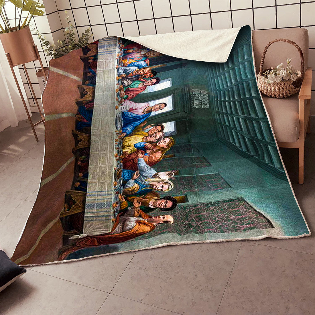 Unifinz The Office Blanket TO The Last Supper Blanket Cool High Quality 2023