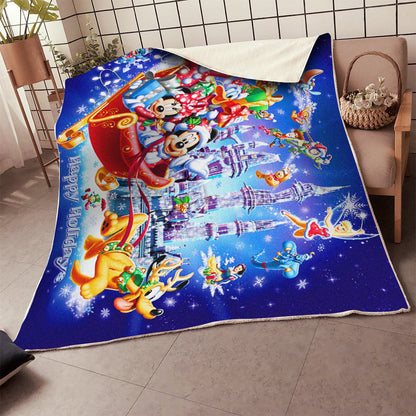 Unifinz DN Blanket DN Characters Happy Holidays Christmas Blanket Amazing High Quality DN Blanket 2023