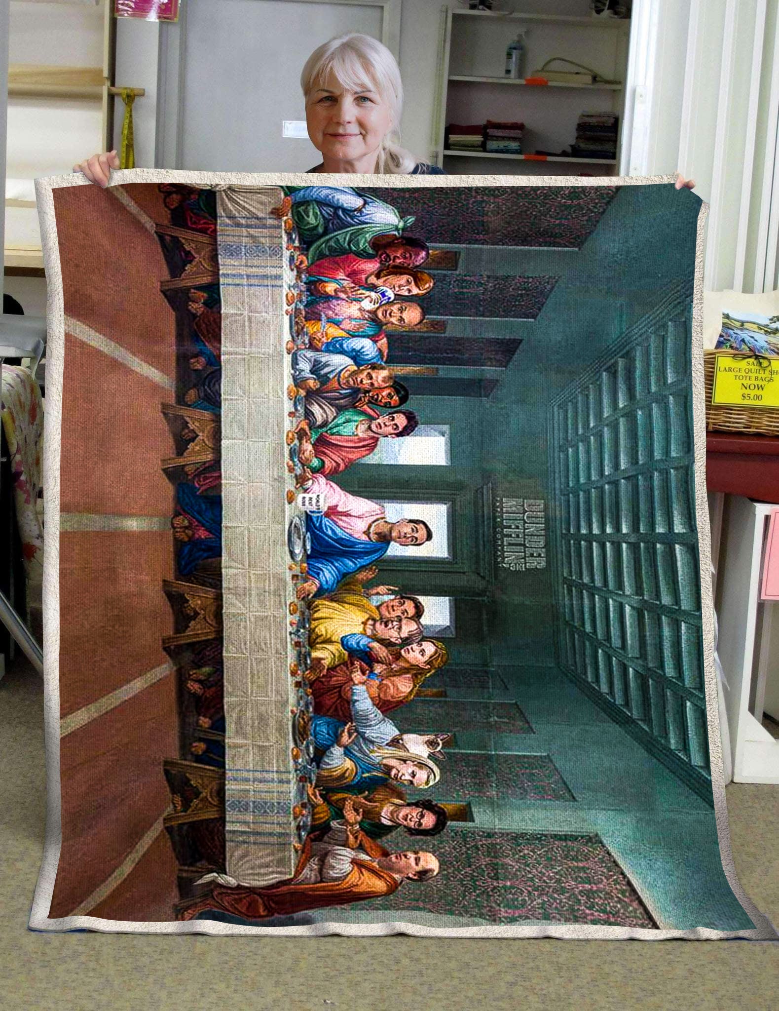 Unifinz The Office Blanket TO The Last Supper Blanket Cool High Quality 2024