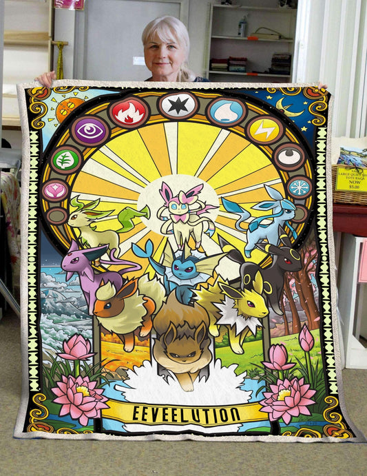 Pokemon Blanket Pokemon Eevee Evolution Eeveelution Blanket