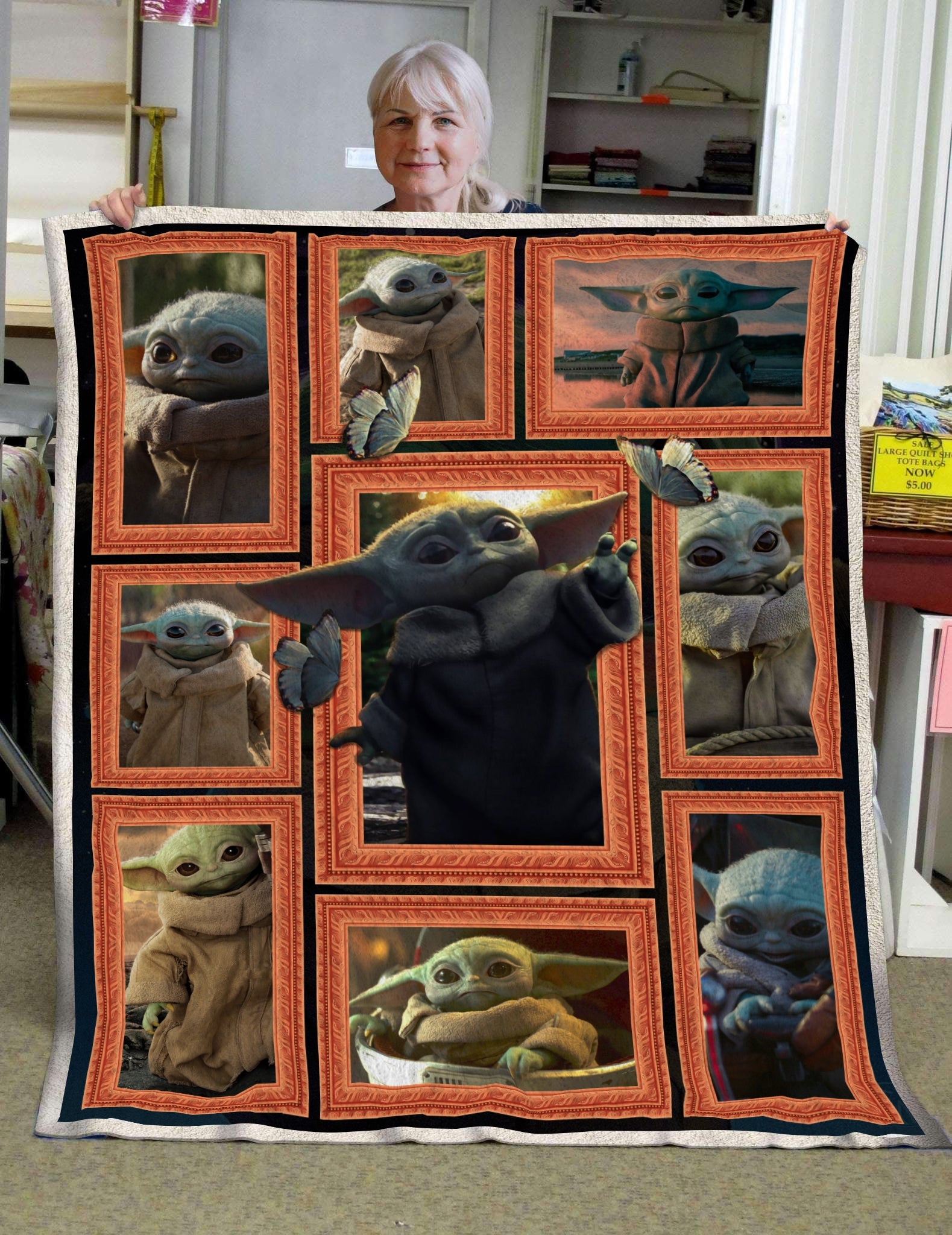 Unifinz Star Wars Mandalore Blanket The Child 3D Blanket Star Wars Blanket 2024