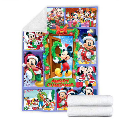 Unifinz DN Blanket House Of Mouses Happy Christmas 3D Blanket Cute DN MK Mouse Blanket 2025