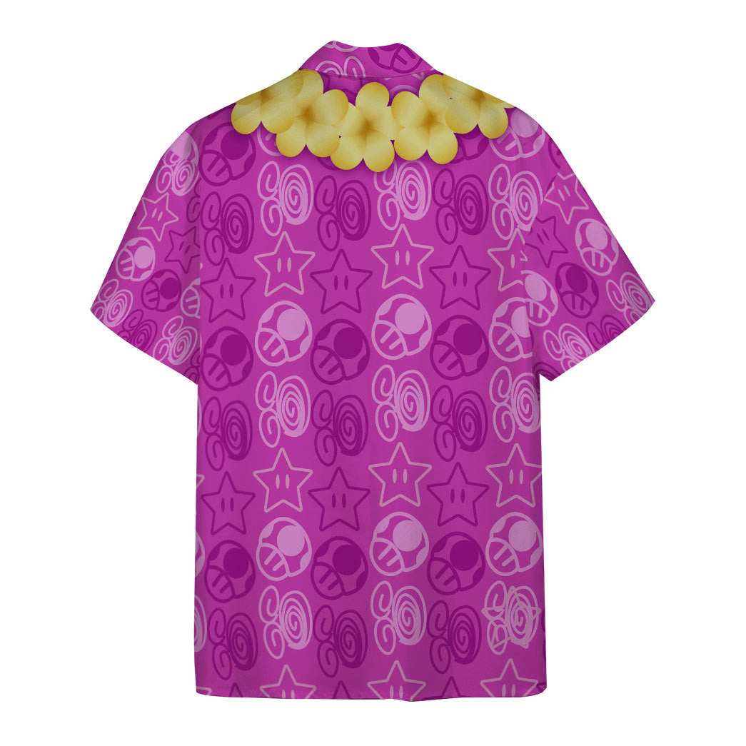 Mario Hawaii Shirt Mario Resort Outfit Costume Aloha Shirt Pink Unisex