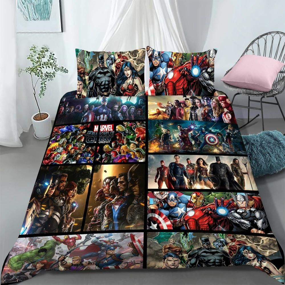 MV Bedding Set MV And DC Universes Duvet Covers Colorful Unique Gift