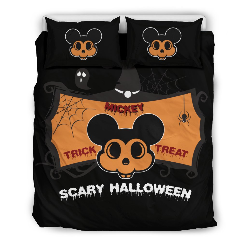 MM Bedding Set DN MM Trick Or Treat Scary Halloween Duvet Covers Black Unique Gift