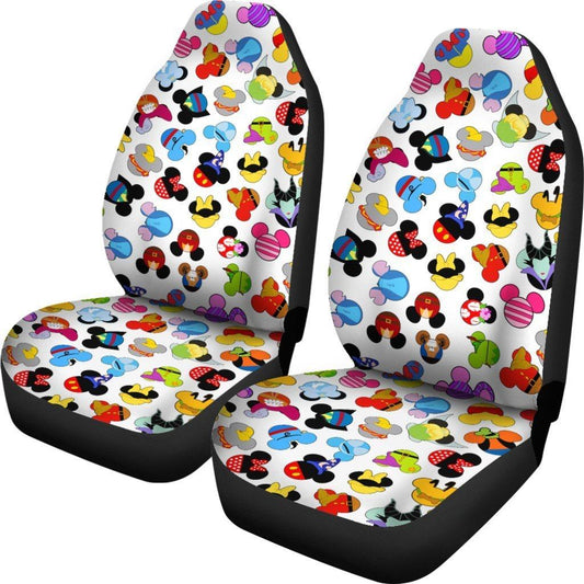 DN MM Car Seat Covers MM Head Characters Pattern Seat Covers