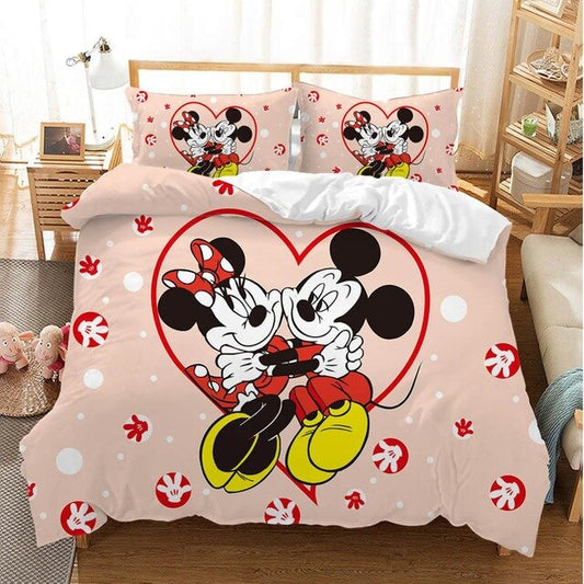 Minnie Bedding Set DN MM And Minnie Love Heart Duvet Covers Pink Unique Gift