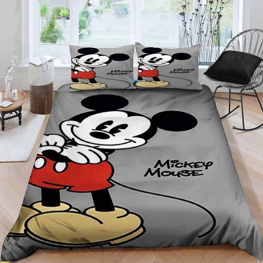 MM Bedding Set DN Cute MM Smiling And Posing Graphic Duvet Covers Gray Unique Gift