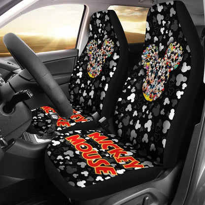 DN MM Car Seat Covers MM Faces Pattern Seat Covers