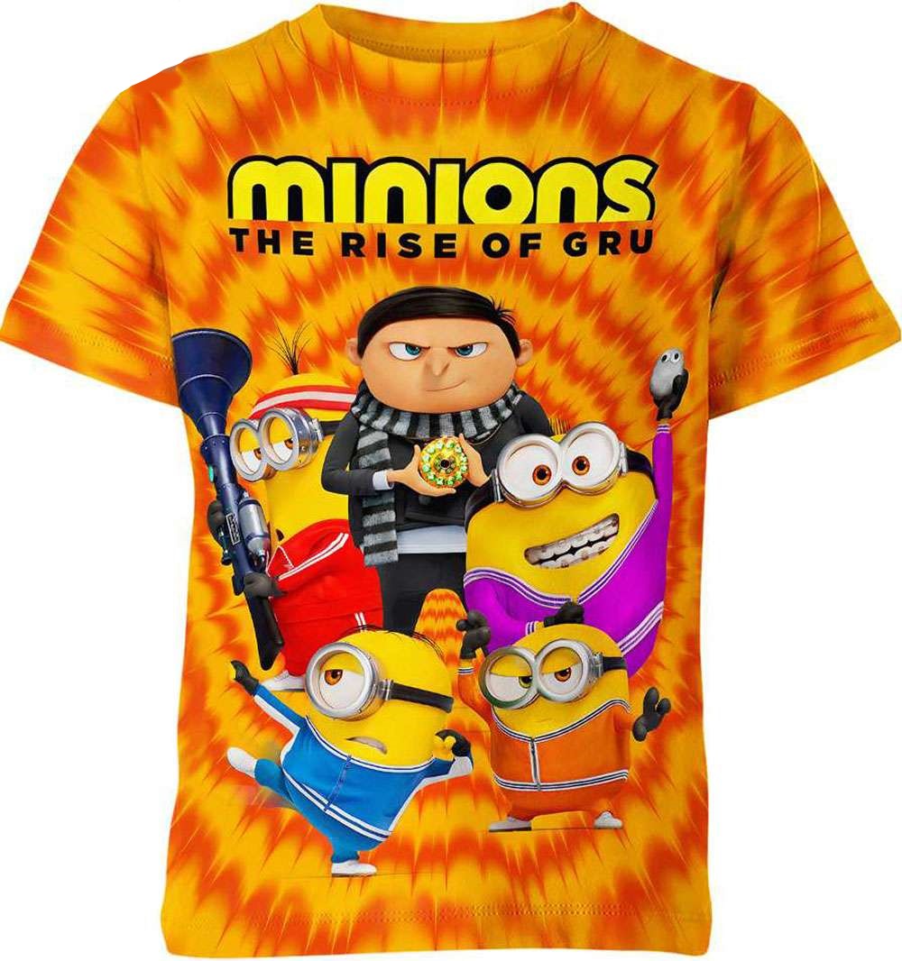 Minion T-shirt Minions The Rise Of Gru T-shirt Orange Unisex
