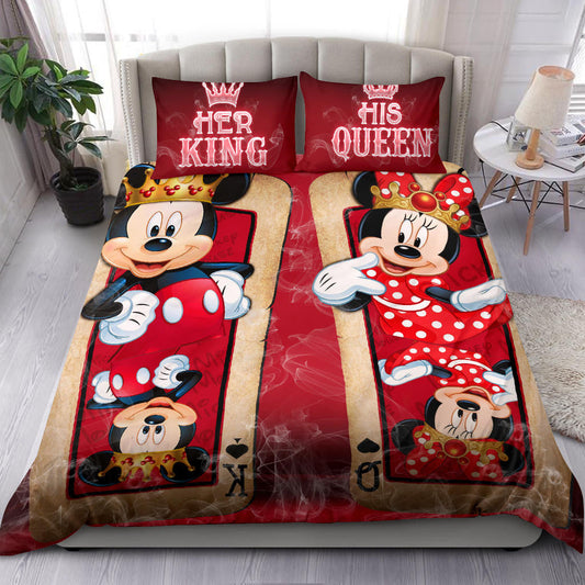 MM Bedding Set DN MM Minnie His Queen And Her King Duvet Covers Red Unique Gift