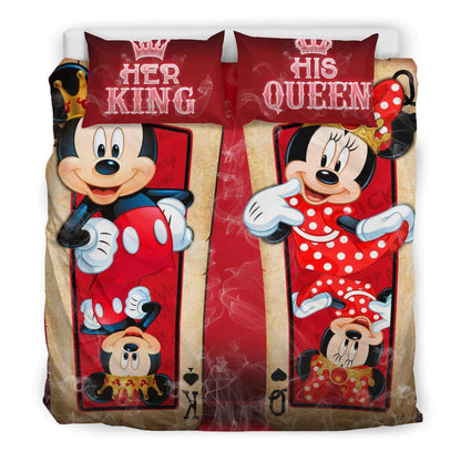 MM Bedding Set DN MM Minnie His Queen And Her King Duvet Covers Red Unique Gift