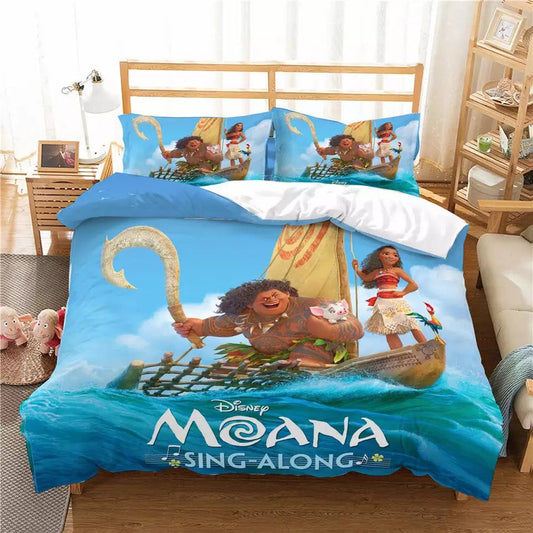 Moana Bedding Set DN Moana And Maui Sing Along Duvet Covers Colorful Unique Gift
