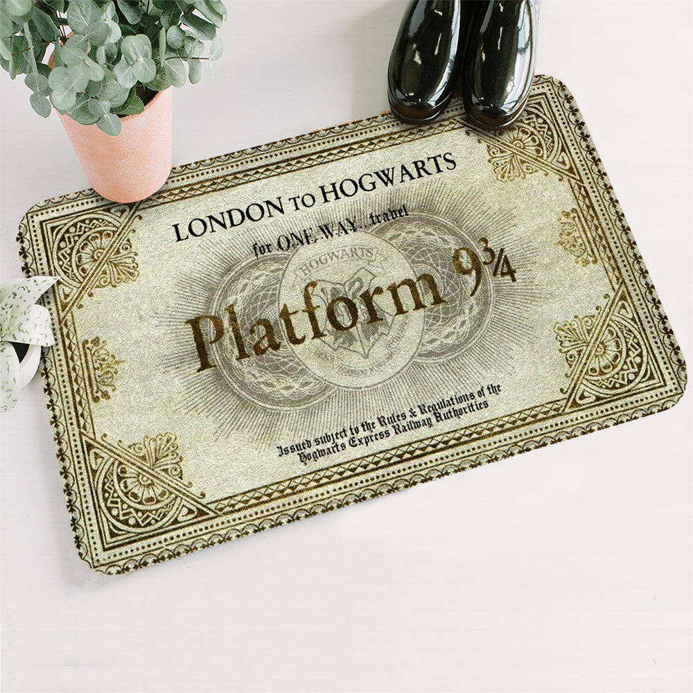 Unifinz HP Doormat Platform 9 3/4 Ticket Doormat Amazing High Quality  HP Doormat Mats 2022