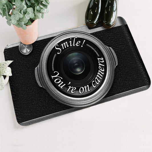 You are on camera - Photographer Doormat