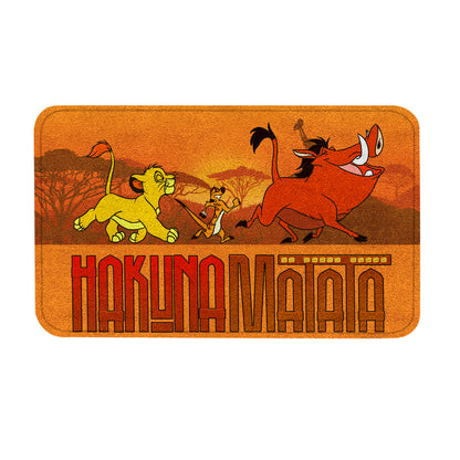 Unifinz LK Doormat Baby Lion And Timon Pumbaa Hakuna Matata Doormat High Quality DN LK Doormat Mats 2023