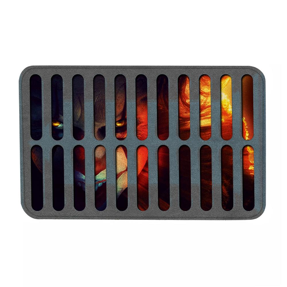 Unifinz Horror Doormat Horror Movies Pennywise In Sewer Doormat Awesome High Quality Horror Mats 2023
